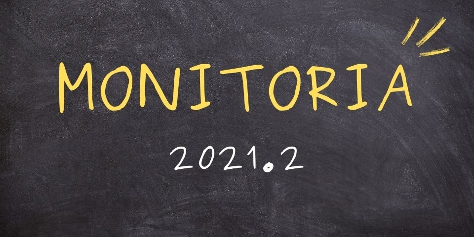 quadro negro contendo a frase "Monitoria 2022.1"